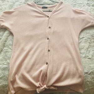 Light pink shirt with tie